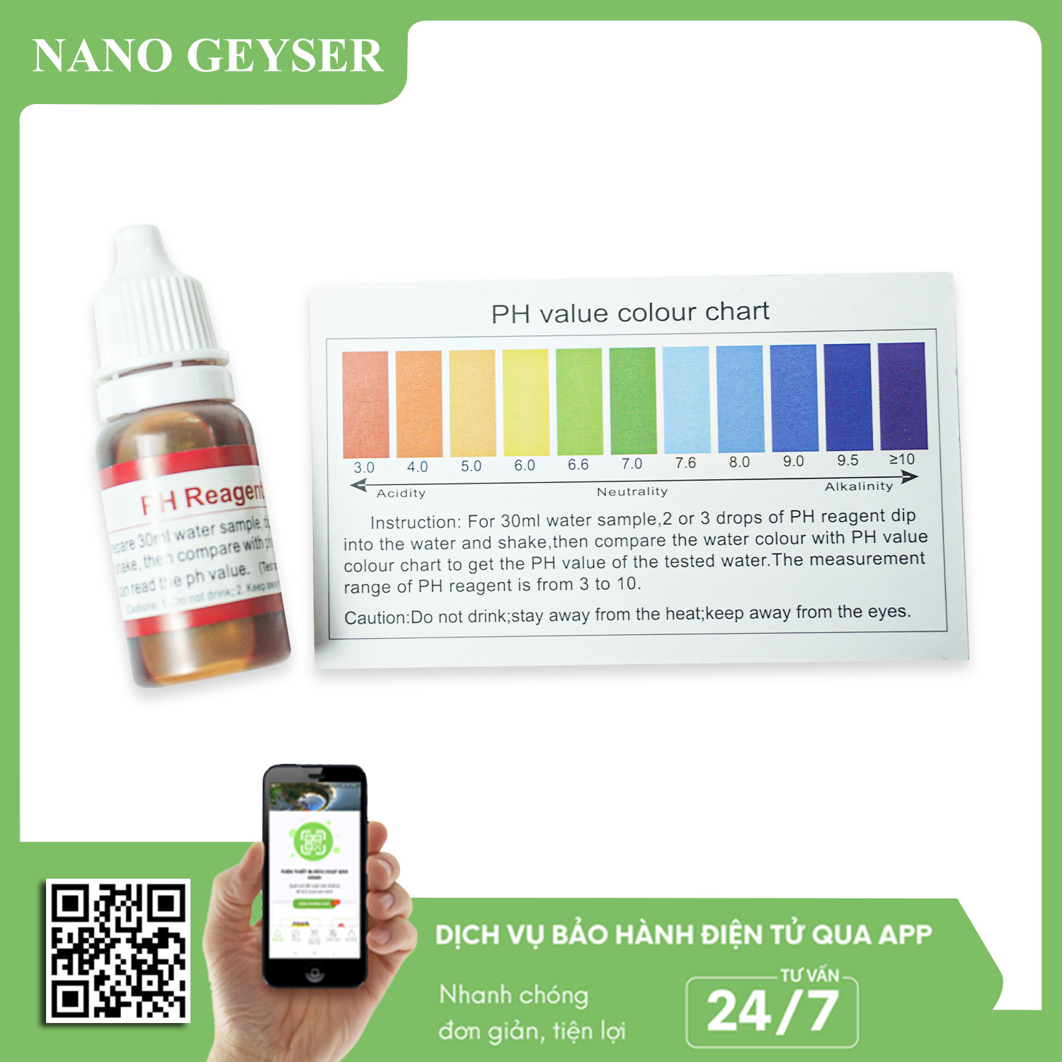 Lọ dung dịch thử PH