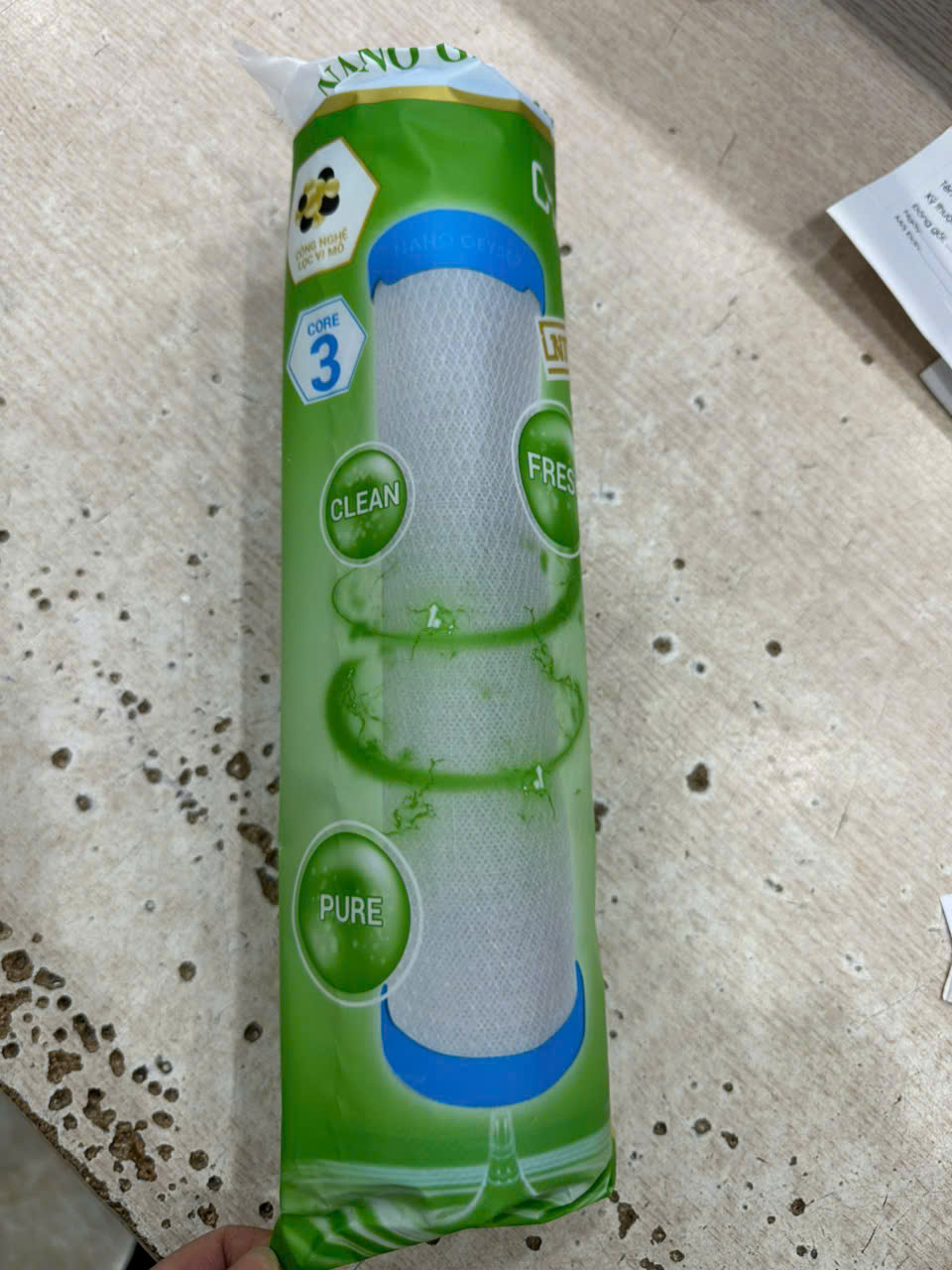 Lõi CTO Nano geyser new (túi bóng xanh lá cây)