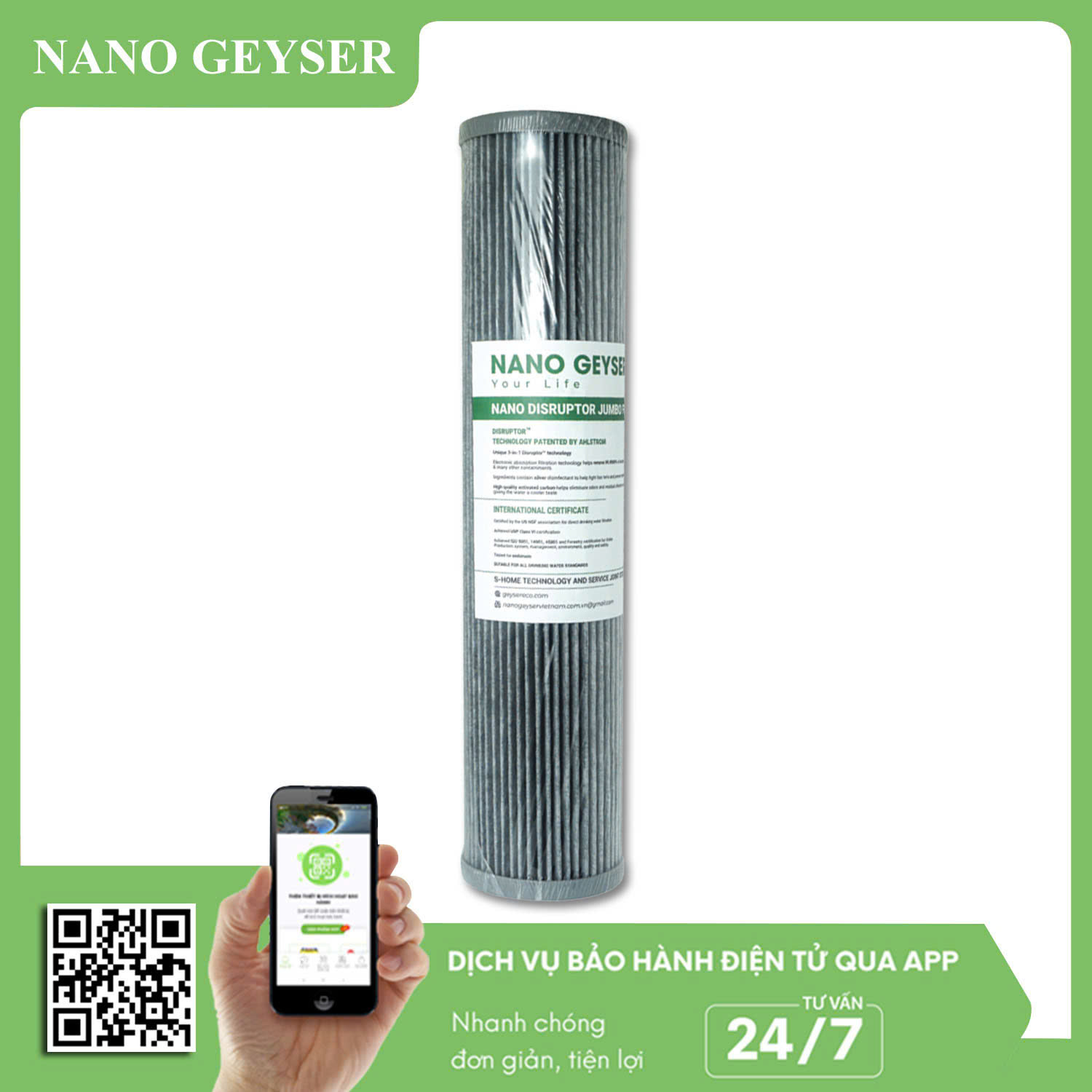 Lõi Nano Disruptor 20 inc béo - JUMBO