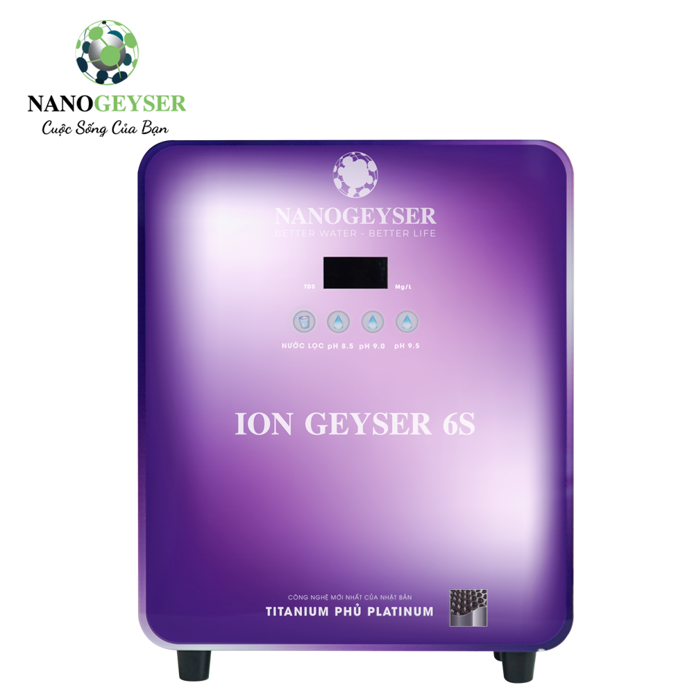 Máy điện giải ion kiềm Ion geyser GN-6S tím
