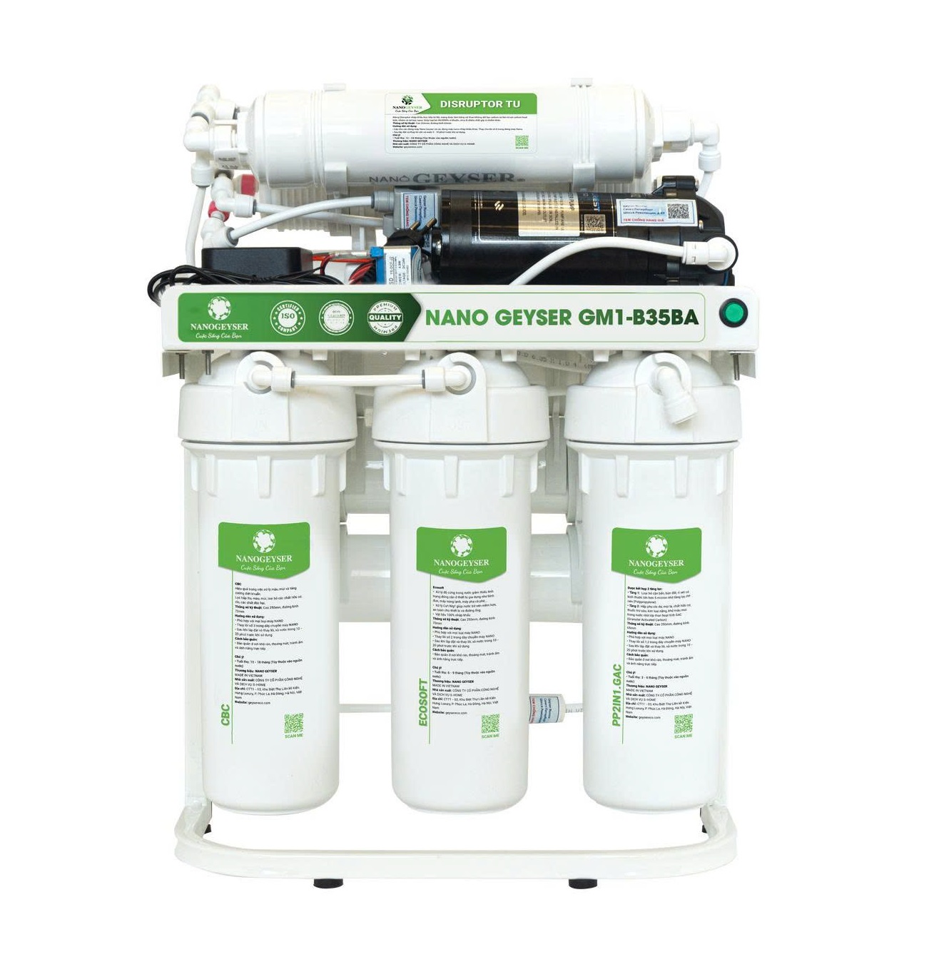 Máy lọc nước Nano Geyser GM1-B35BA