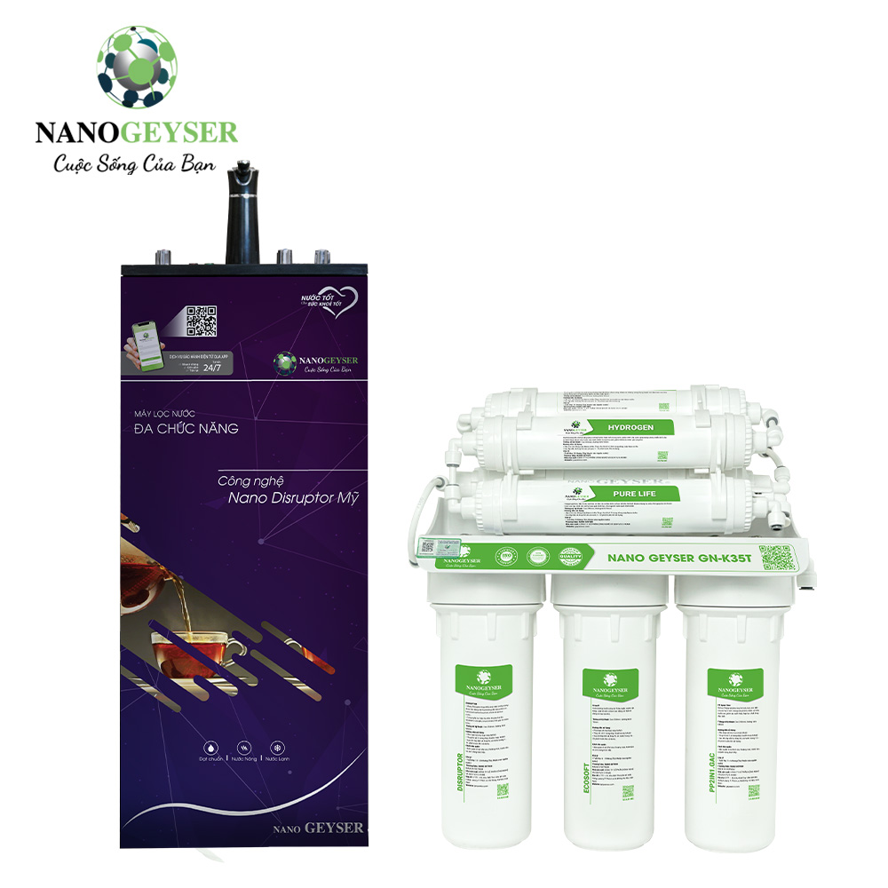 Máy lọc nước nóng lạnh nguội Nano Geyser GN-K35T