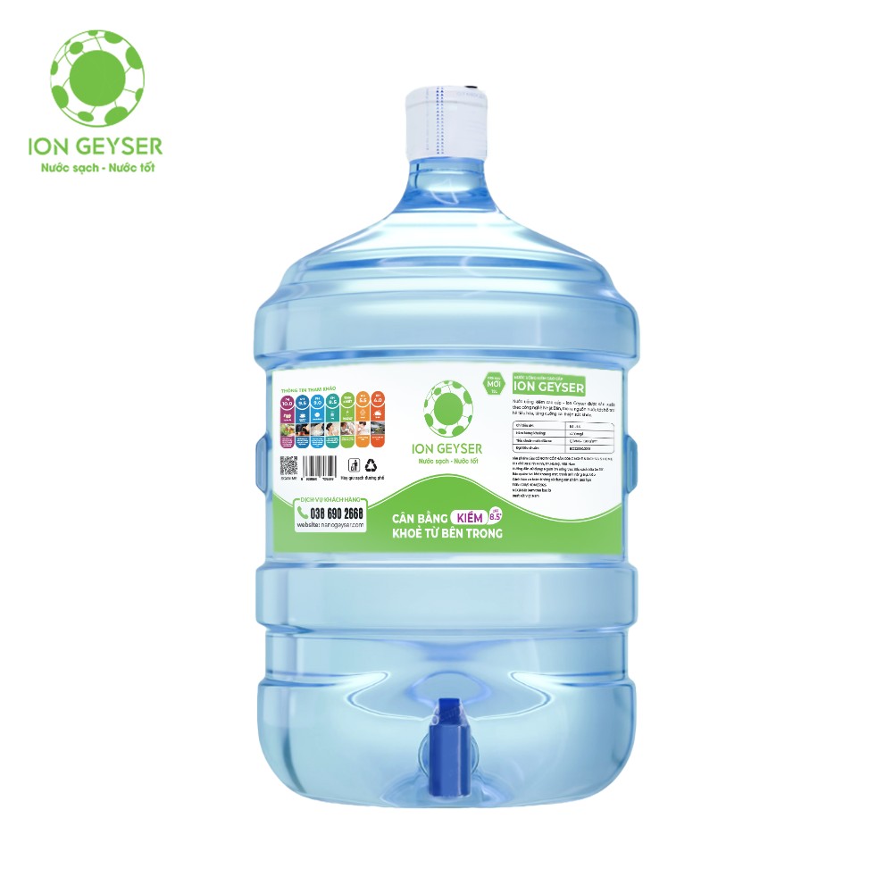 Nước Kiềm Cao Cấp Ion Geyser Bình 19L IG